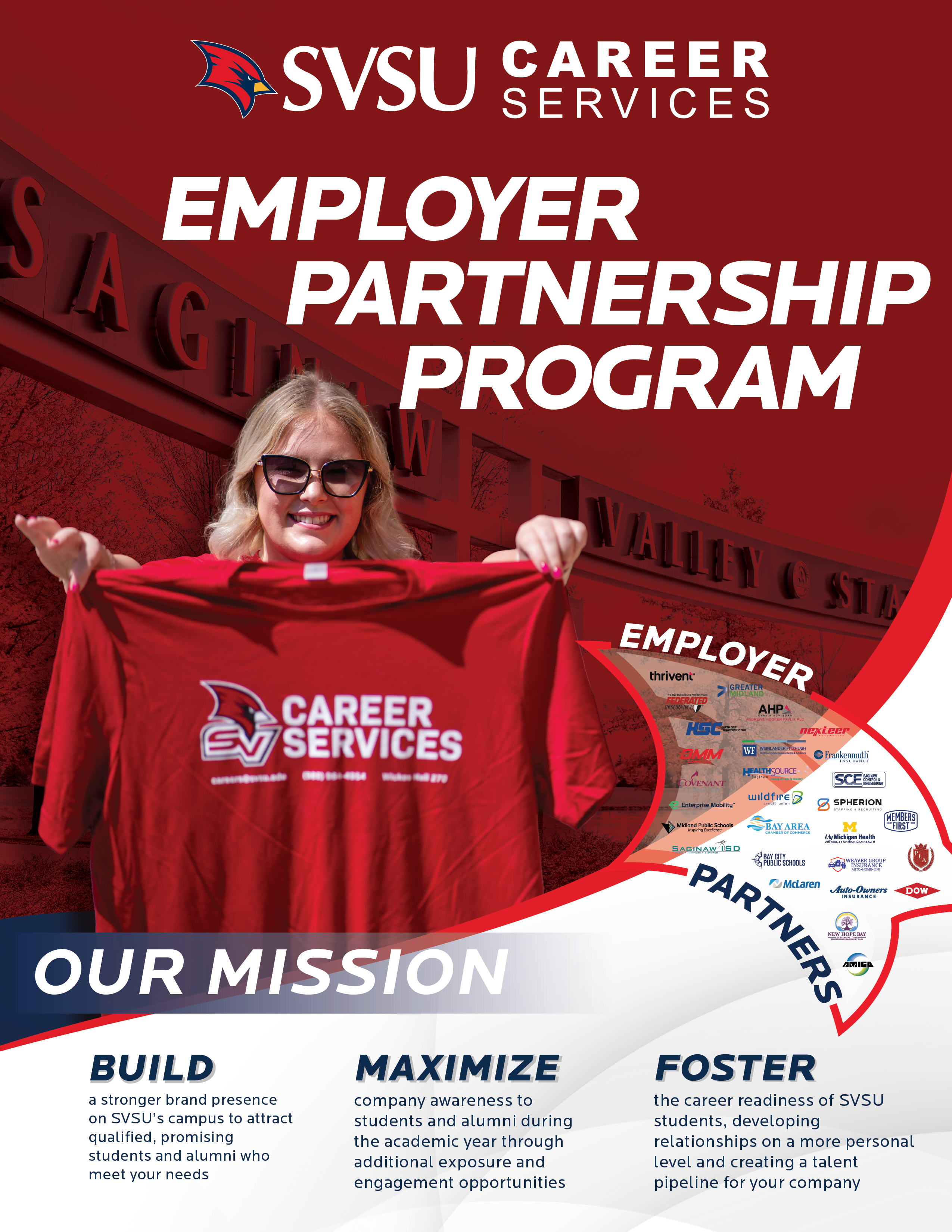 Employer partnership flyer front